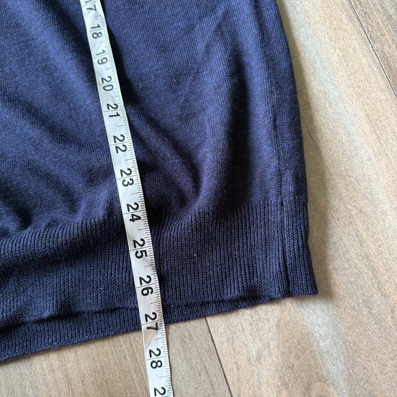 Robert Graham 100% wool polo sweater navy size large - Picture 6 of 6